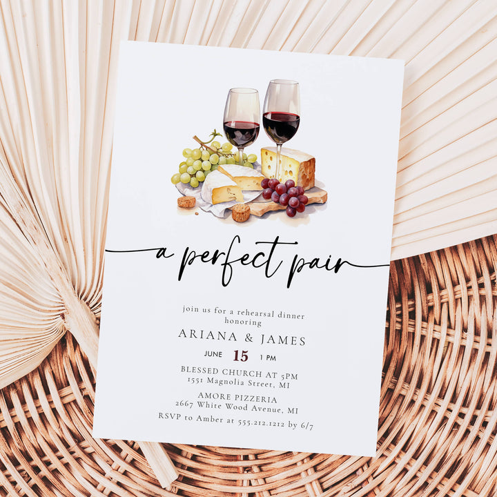 PERFECT PAIR Engagement Party Invitation