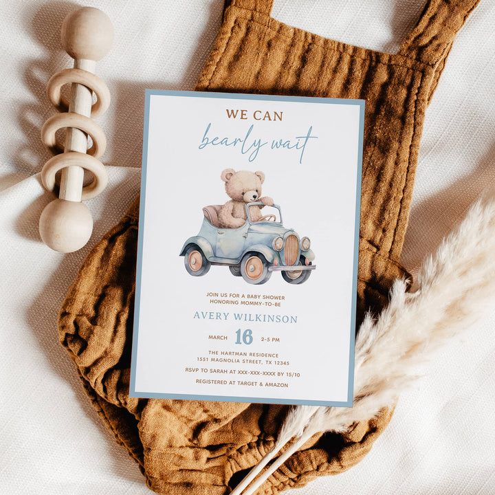 TEDDY BEAR Baby Shower Invitation