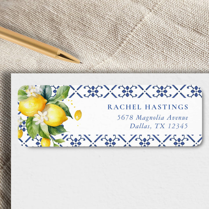 MAIN SQUEEZE Bridal Shower Return Address Labels