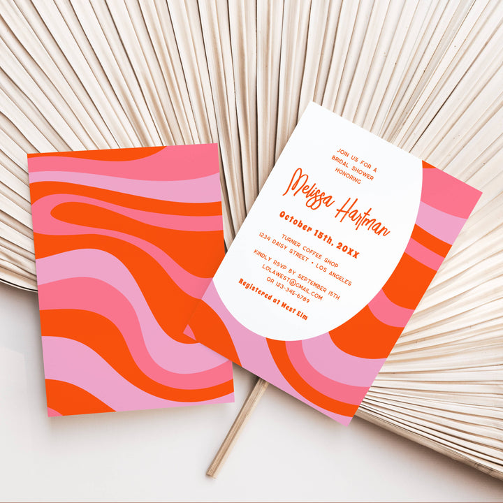 GROOVY Bridal Shower Invitation