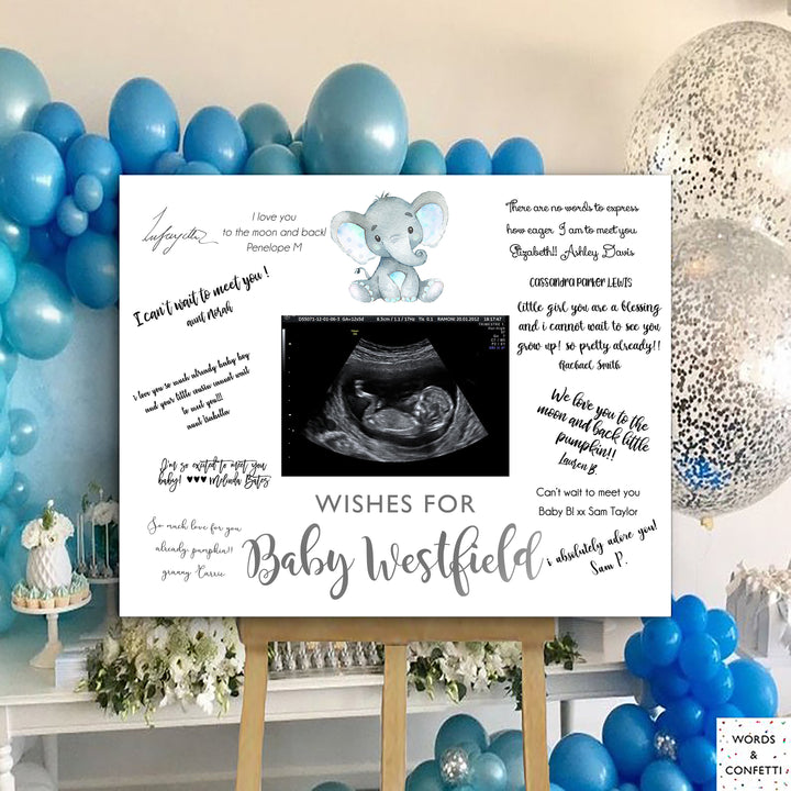 blue-elephant-baby-shower-guest-book-sign-sonogram-etsy